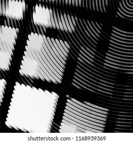 Grunge halftone black and white line texture background. Abstract spotted vector illustration Texture
