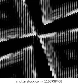 Grunge halftone black and white line texture background. Abstract spotted vector illustration Texture
