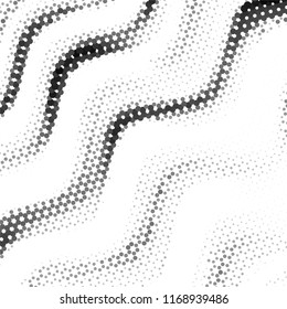 Grunge halftone black and white line texture background. Abstract spotted vector illustration Texture
