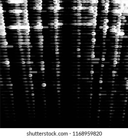 Grunge halftone black and white line texture background. Abstract spotted vector illustration Texture
