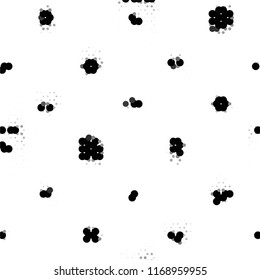 Grunge halftone black and white line texture background. Abstract spotted vector illustration Texture
