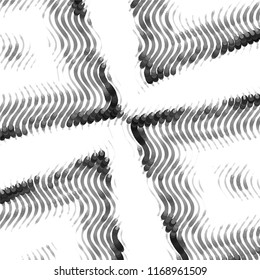 Grunge halftone black and white line texture background. Abstract spotted vector illustration Texture
