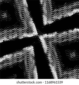 Grunge halftone black and white line texture background. Abstract spotted vector illustration Texture
