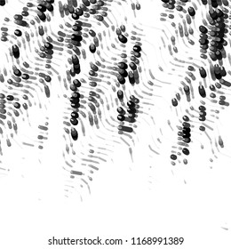 Grunge halftone black and white line texture background. Abstract spotted vector illustration Texture
