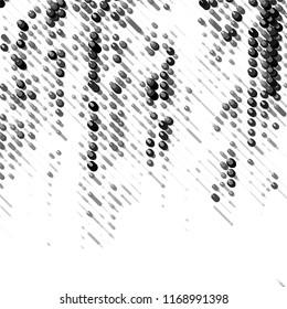 Grunge halftone black and white line texture background. Abstract spotted vector illustration Texture
