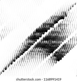 Grunge halftone black and white line texture background. Abstract spotted vector illustration Texture
