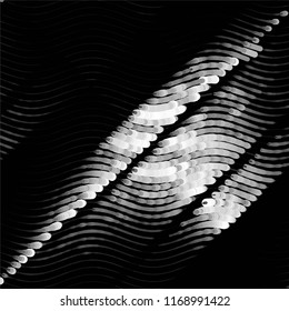Grunge halftone black and white line texture background. Abstract spotted vector illustration Texture
