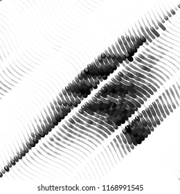 Grunge halftone black and white line texture background. Abstract spotted vector illustration Texture
