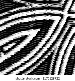 Grunge halftone black and white line texture background. Abstract spotted vector illustration Texture
