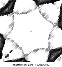 Grunge halftone black and white line texture background. Abstract spotted vector illustration Texture
