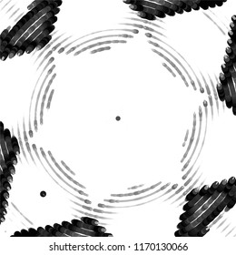 Grunge halftone black and white line texture background. Abstract spotted vector illustration Texture
