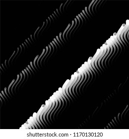 Grunge halftone black and white line texture background. Abstract spotted vector illustration Texture
