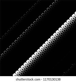 Grunge halftone black and white line texture background. Abstract spotted vector illustration Texture
