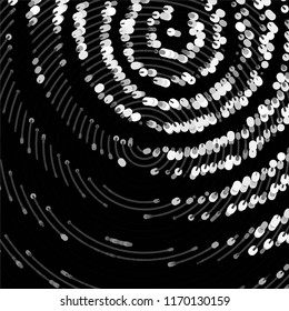 Grunge halftone black and white line texture background. Abstract spotted vector illustration Texture
