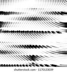 Grunge halftone black and white line texture background. Abstract spotted vector illustration Texture
