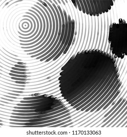 Grunge halftone black and white line texture background. Abstract spotted vector illustration Texture
