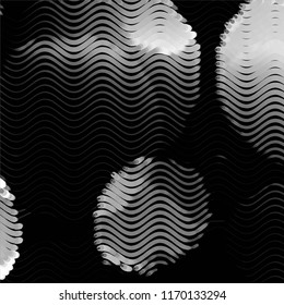 Grunge halftone black and white line texture background. Abstract spotted vector illustration Texture

