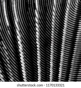 Grunge halftone black and white line texture background. Abstract spotted vector illustration Texture
