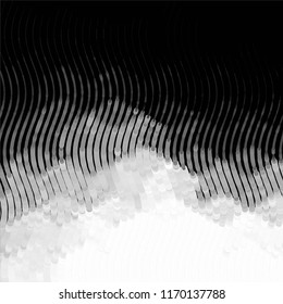 Grunge halftone black and white line texture background. Abstract spotted vector illustration Texture
