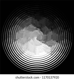 Grunge halftone black and white line texture background. Abstract spotted vector illustration Texture
