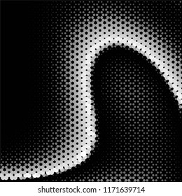 Grunge halftone black and white line texture background. Abstract spotted vector illustration Texture
