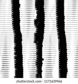 Grunge halftone black and white line texture background. Abstract spotted vector illustration Texture
