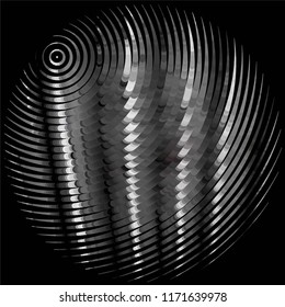 Grunge halftone black and white line texture background. Abstract spotted vector illustration Texture
