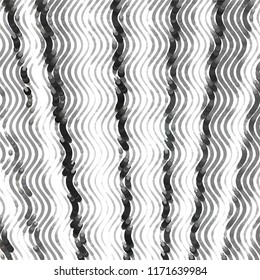 Grunge halftone black and white line texture background. Abstract spotted vector illustration Texture
