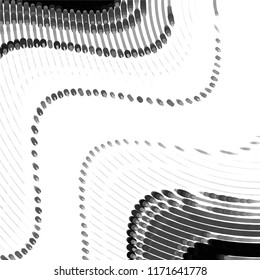 Grunge halftone black and white line texture background. Abstract spotted vector illustration Texture

