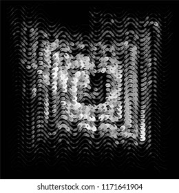 Grunge halftone black and white line texture background. Abstract spotted vector illustration Texture
