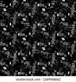 Grunge halftone black and white line texture background. Abstract stripe vector illustration Texture