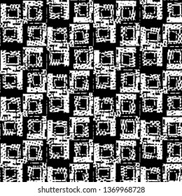 Grunge halftone black and white line texture background. Abstract stripe vector illustration Texture