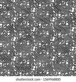 Grunge halftone black and white line texture background. Abstract stripe vector illustration Texture