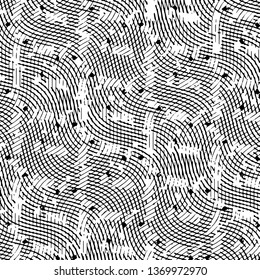 Grunge halftone black and white line texture background. Abstract stripe vector illustration Texture