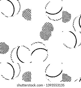 Grunge halftone black and white line texture background. Abstract stripe vector illustration Texture
