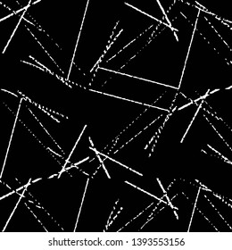 Grunge halftone black and white line texture background. Abstract stripe vector illustration Texture