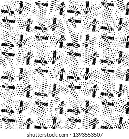 Grunge halftone black and white line texture background. Abstract stripe vector illustration Texture