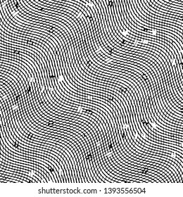 Grunge halftone black and white line texture background. Abstract stripe vector illustration Texture