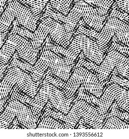 Grunge halftone black and white line texture background. Abstract stripe vector illustration Texture