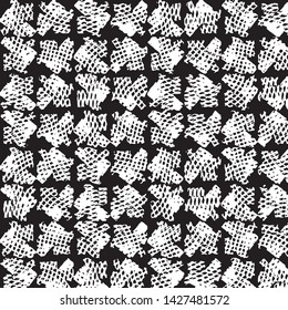 Grunge halftone black and white line texture background. Abstract stripe vector illustration Texture