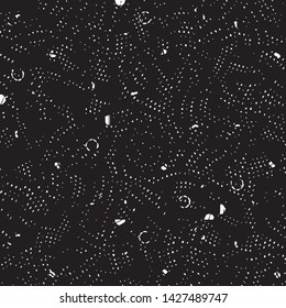 Grunge halftone black and white line texture background. Abstract stripe vector illustration Texture