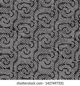 Grunge halftone black and white line texture background. Abstract stripe vector illustration Texture