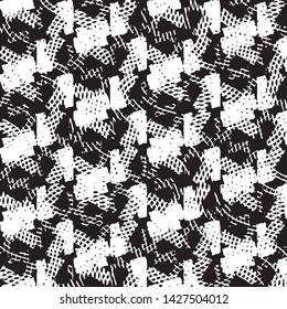 Grunge halftone black and white line texture background. Abstract stripe vector illustration Texture
