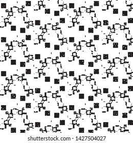 Grunge halftone black and white line texture background. Abstract stripe vector illustration Texture