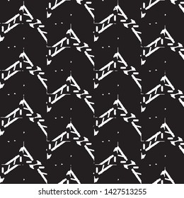 Grunge halftone black and white line texture background. Abstract stripe vector illustration Texture
