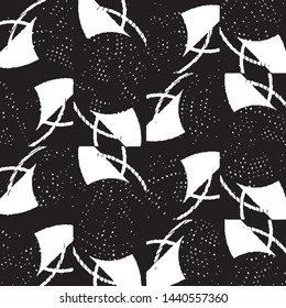Grunge halftone black and white line texture background. Abstract stripe vector illustration Texture