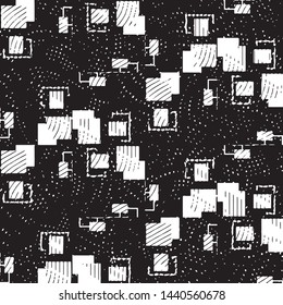 Grunge halftone black and white line texture background. Abstract stripe vector illustration Texture