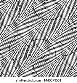 Grunge halftone black and white line texture background. Abstract stripe vector illustration Texture