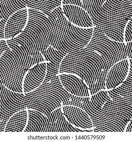 Grunge halftone black and white line texture background. Abstract stripe vector illustration Texture