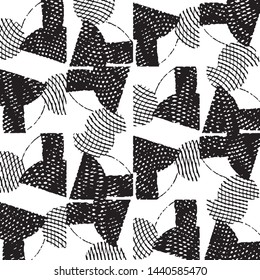 Grunge halftone black and white line texture background. Abstract stripe vector illustration Texture